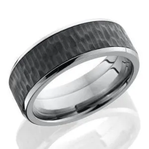 Titanium and Black Zirconium Band