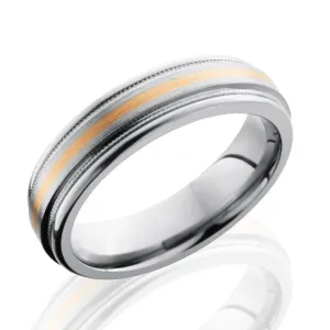 Titanium and Rose Gold Band