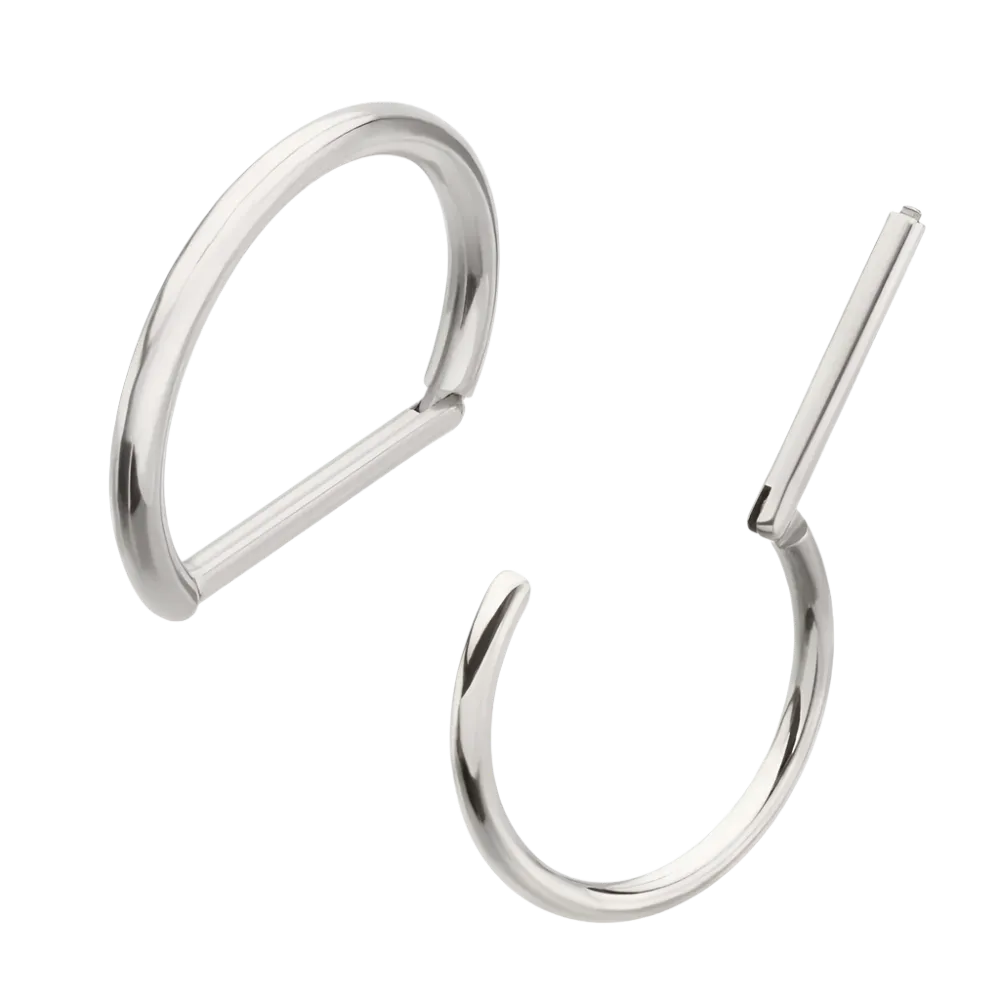 Titanium Hinged D-Ring