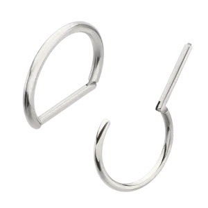 Titanium Hinged D-Ring