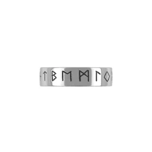 Titanium - Viking Runes Ring