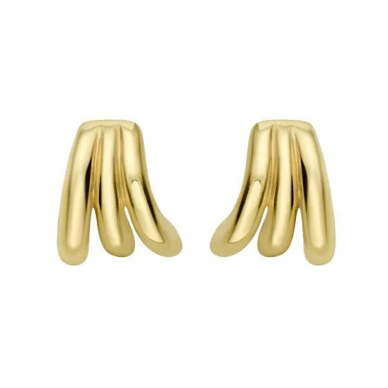 Triple Row Splayed Hoops