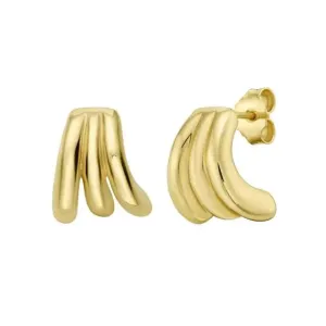 Triple Row Splayed Hoops