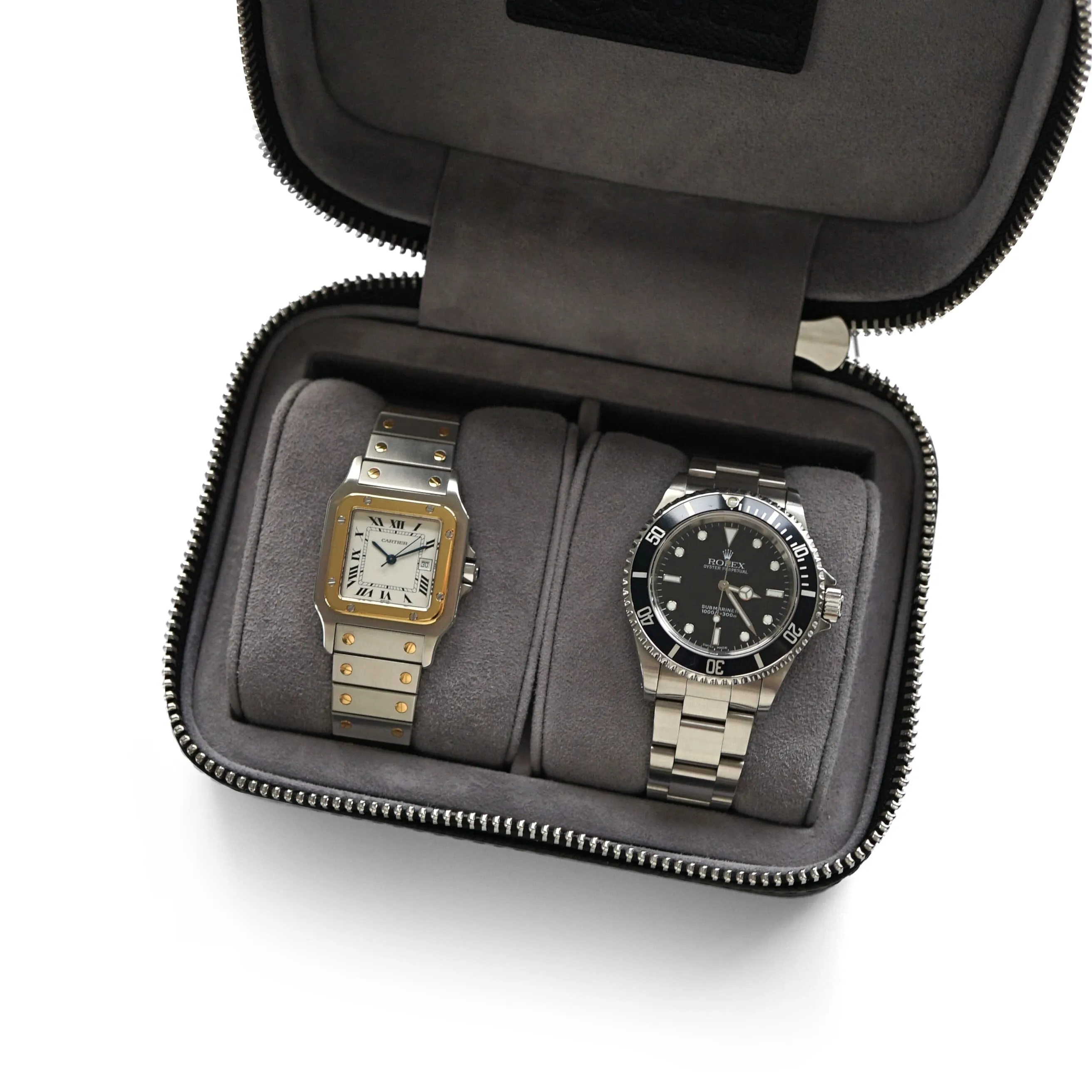 Uhrenbox 2 Uhren [Schwarz]