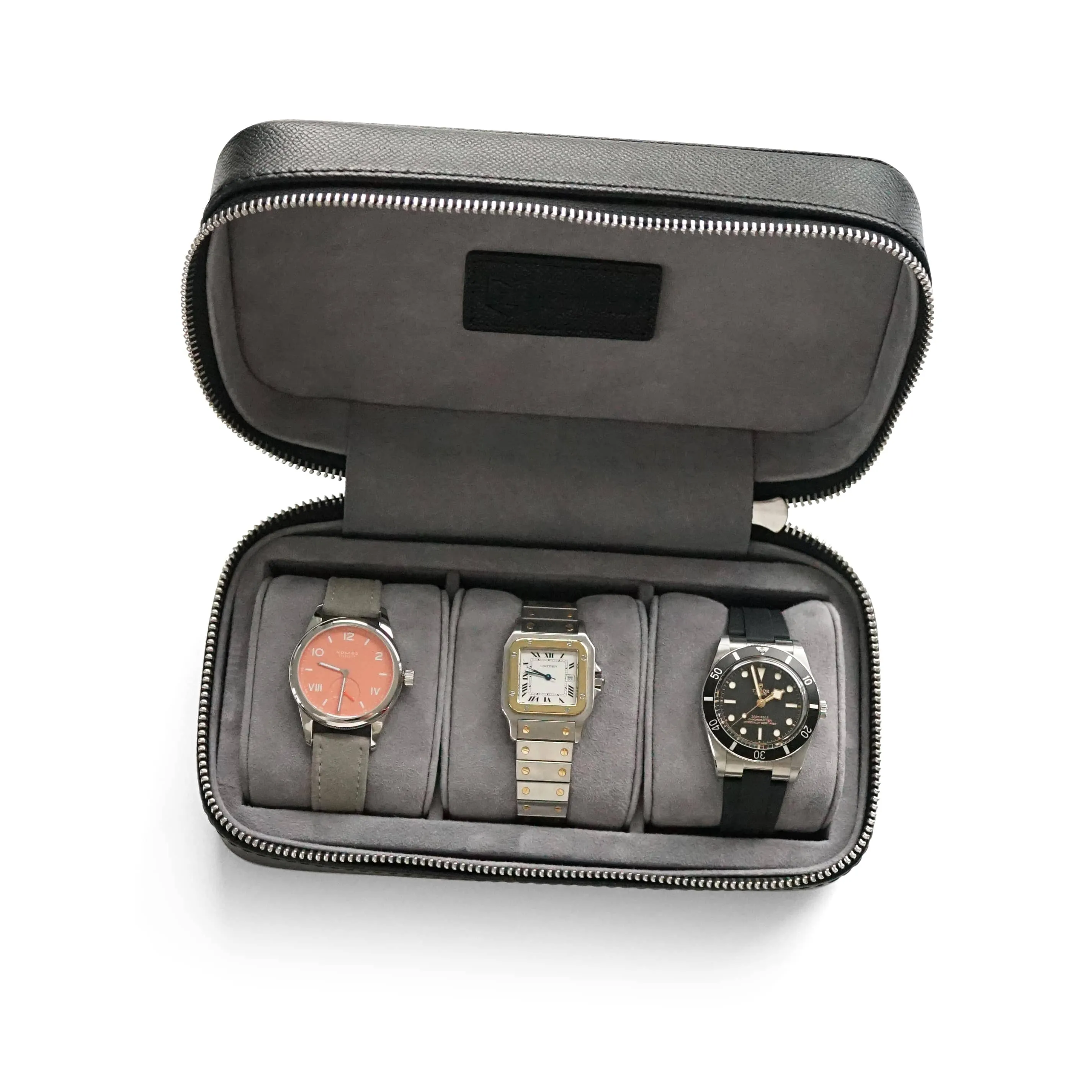 Uhrenbox 3 Uhren [Schwarz]