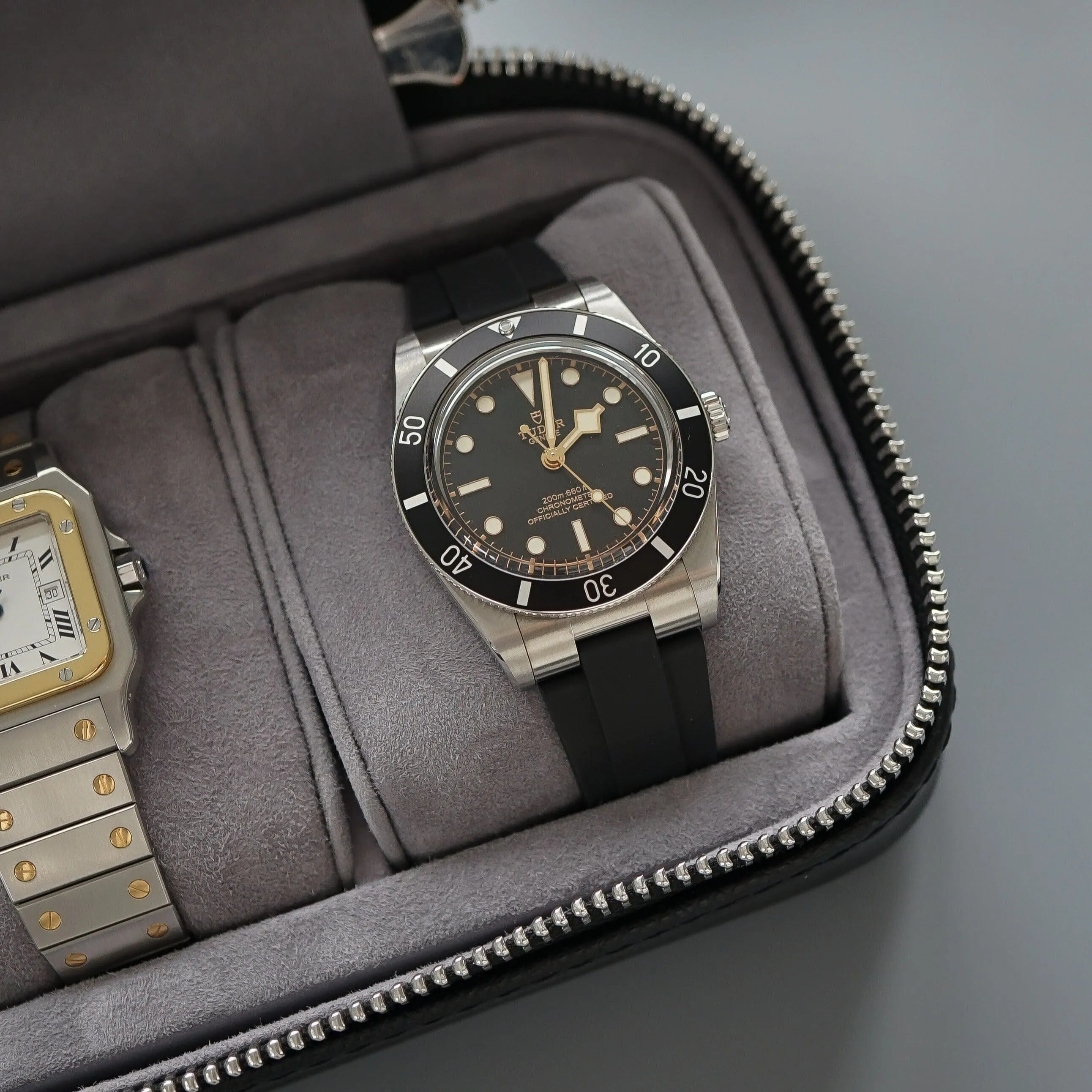 Uhrenbox 3 Uhren [Schwarz]
