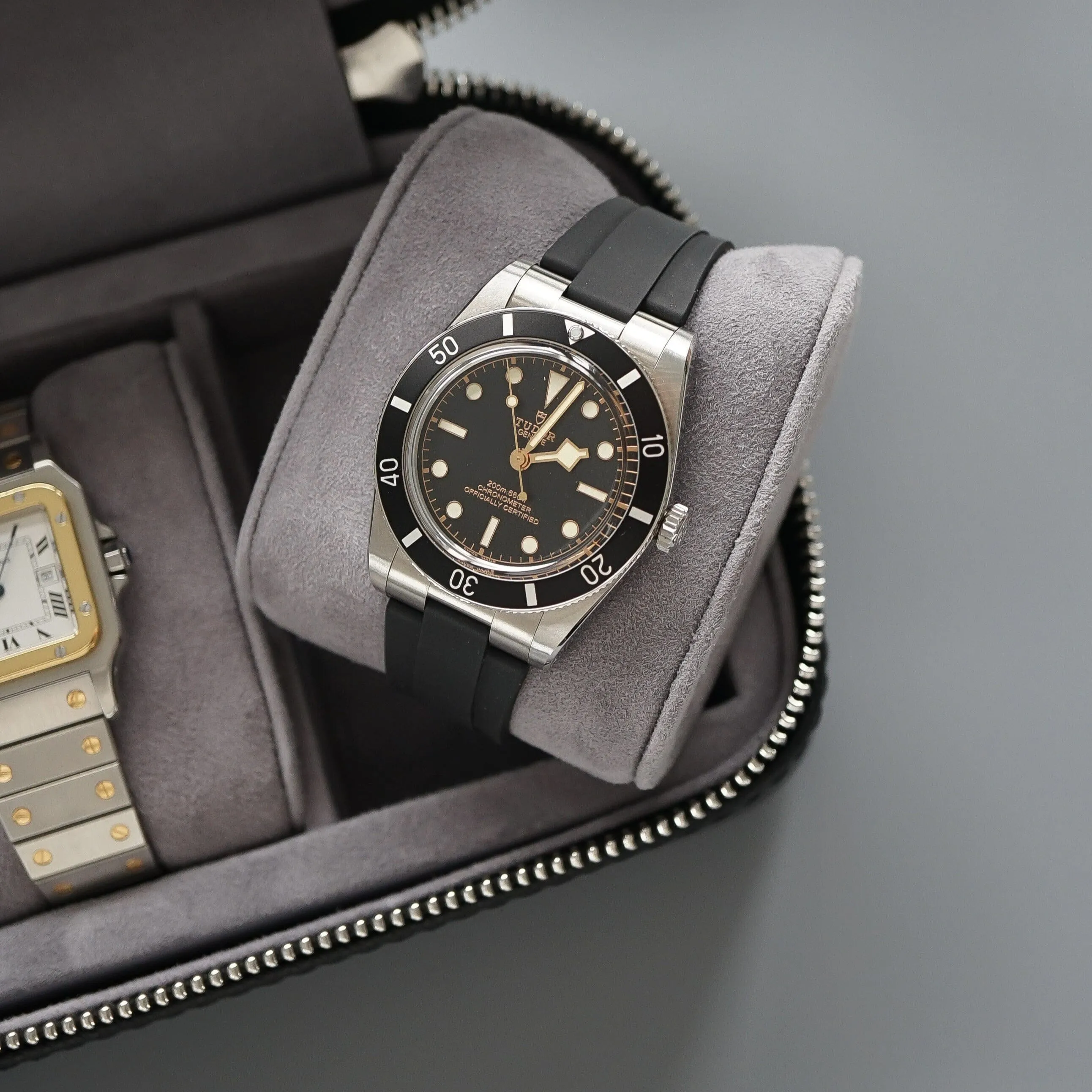 Uhrenbox 3 Uhren [Schwarz]