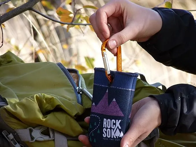 Ultralight Bear Bag Food Hanging System for Camping & Hiking - Waterproof Food Bag with Easy 2-to-1 Pulley, Paracord Ropes, Rock Sok, Carabiners & Instructions