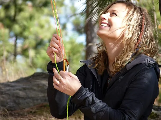 Ultralight Bear Bag Food Hanging System for Camping & Hiking - Waterproof Food Bag with Easy 2-to-1 Pulley, Paracord Ropes, Rock Sok, Carabiners & Instructions