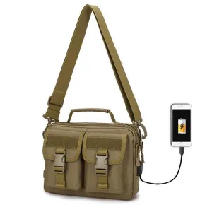 USB Molle Messenger Bags Shoulder Sling Pack