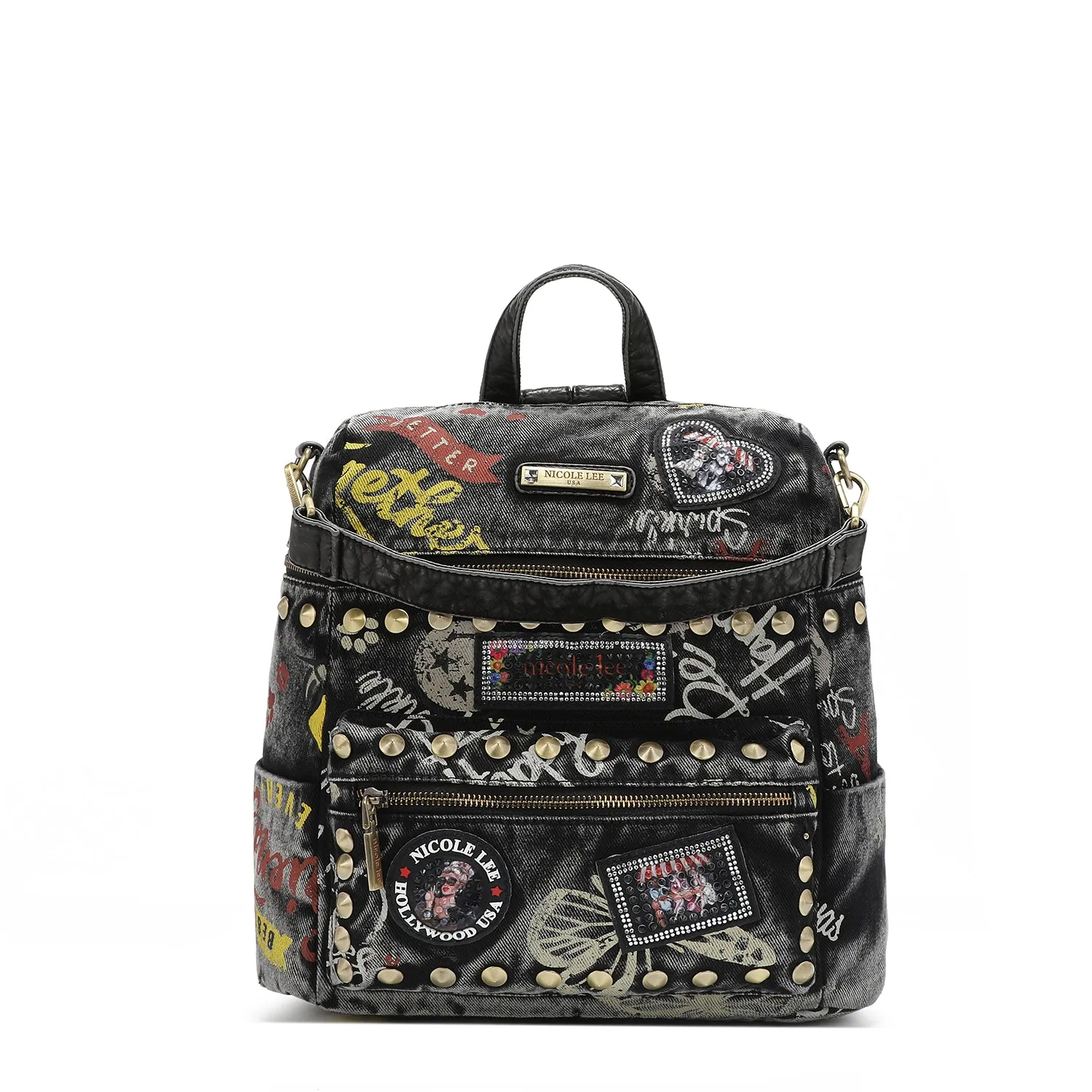 WASHED DENIM BACKPACK