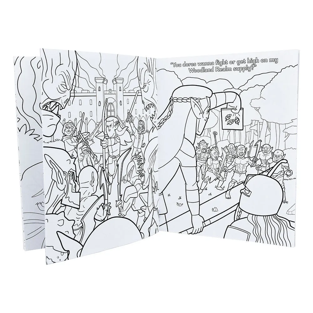 Wood Rocket Adult Coloring Book | Lord of the Smoke Rings