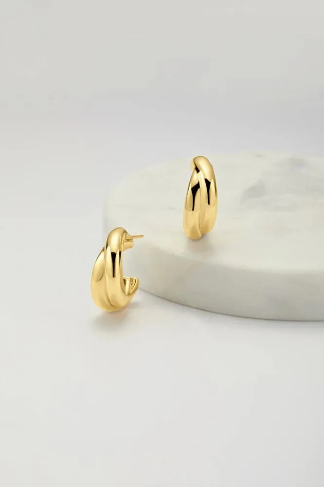 Zafino Peyton Hoop - Gold