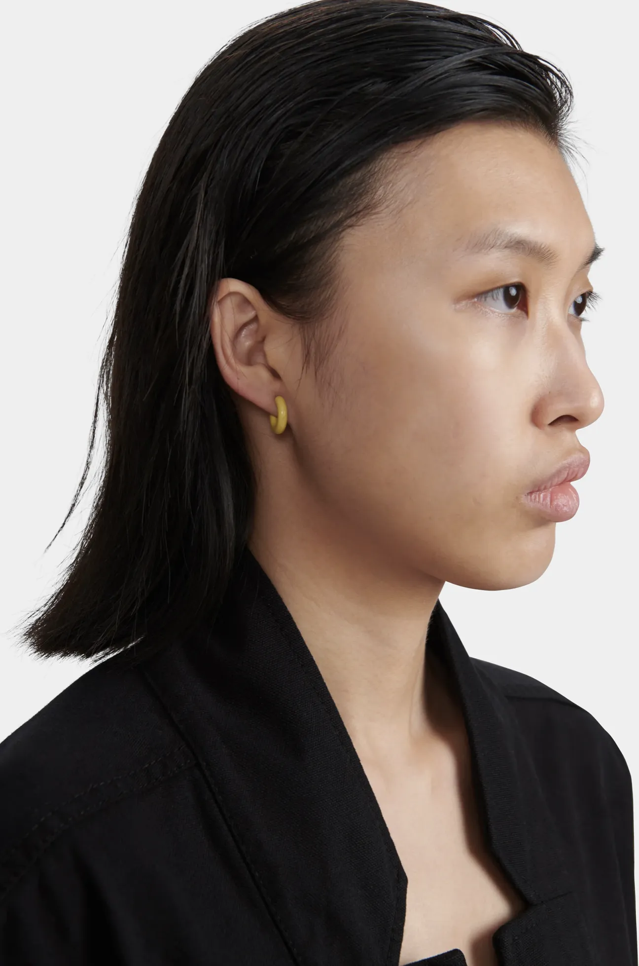 Ziggy Hoops in Citrine