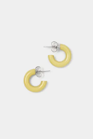Ziggy Hoops in Citrine